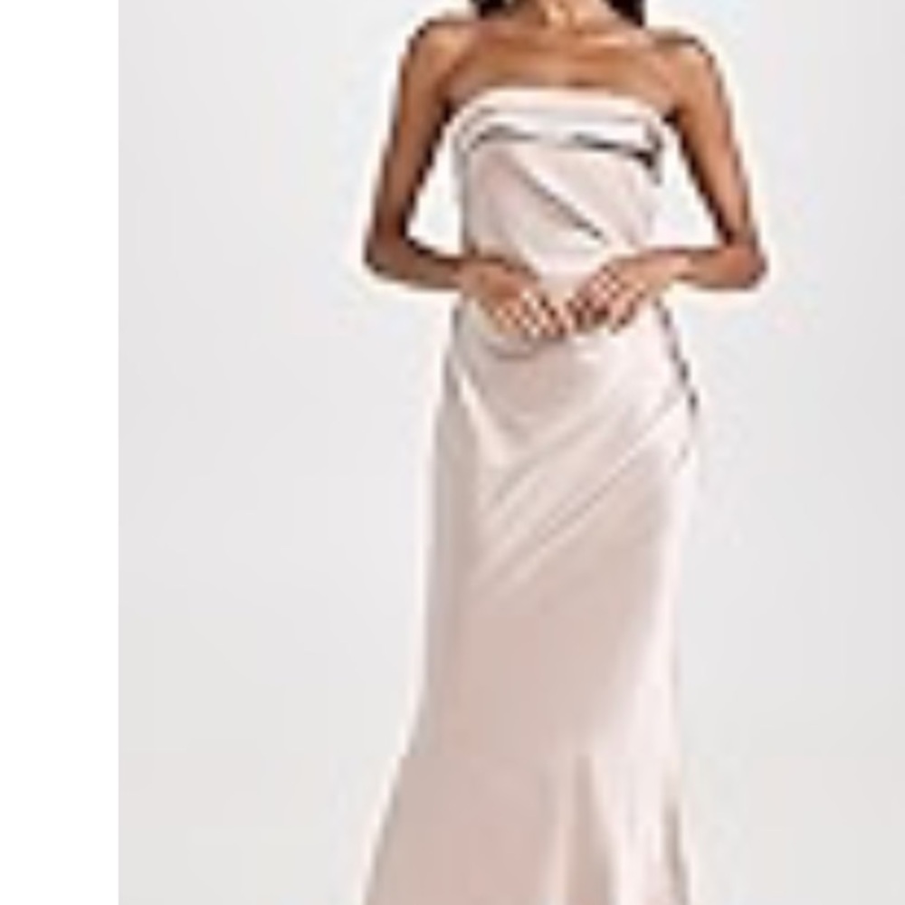 Elliatt Elegant Strapless Champagne Dress